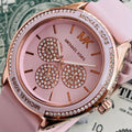 Buy Michael Kors Womens Quartz Silicone Strap Pink Dial 40mm Watch - Mk6946 in Pakistan