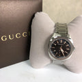 Buy Gucci G Timeless Black Dial Silver Steel Strap Watch for Men - YA142401 in Pakistan