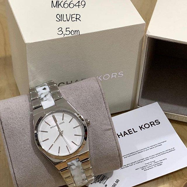 Buy Michael Kors Channing Quartz White Dial Ladies Silver Strap Watch - Mk6649 in Pakistan