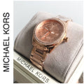 Buy Michael Kors Ladies Janelle Rose Gold Dial Rose Gold Stainless Steel Strap Watch -  Mk7091 in Pakistan