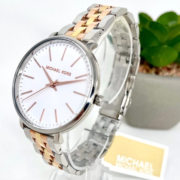 Buy Michael Kors Pyper Silver Dial Two -tone Stainless Steel Strap Ladies Watch - Mk3901 in Pakistan