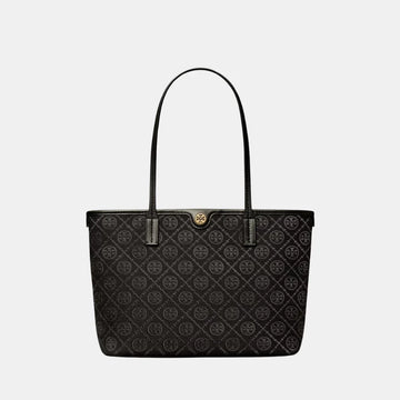 Buy Tory Burch Small T Monogram Zip Tote (Black) in Pakistan