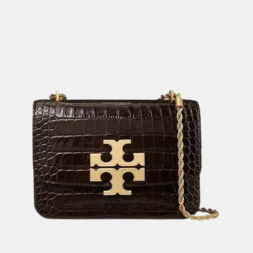 Buy Tory Burch Eleanor Croc-Embossed Shoulder Bag (Black) in Pakistan