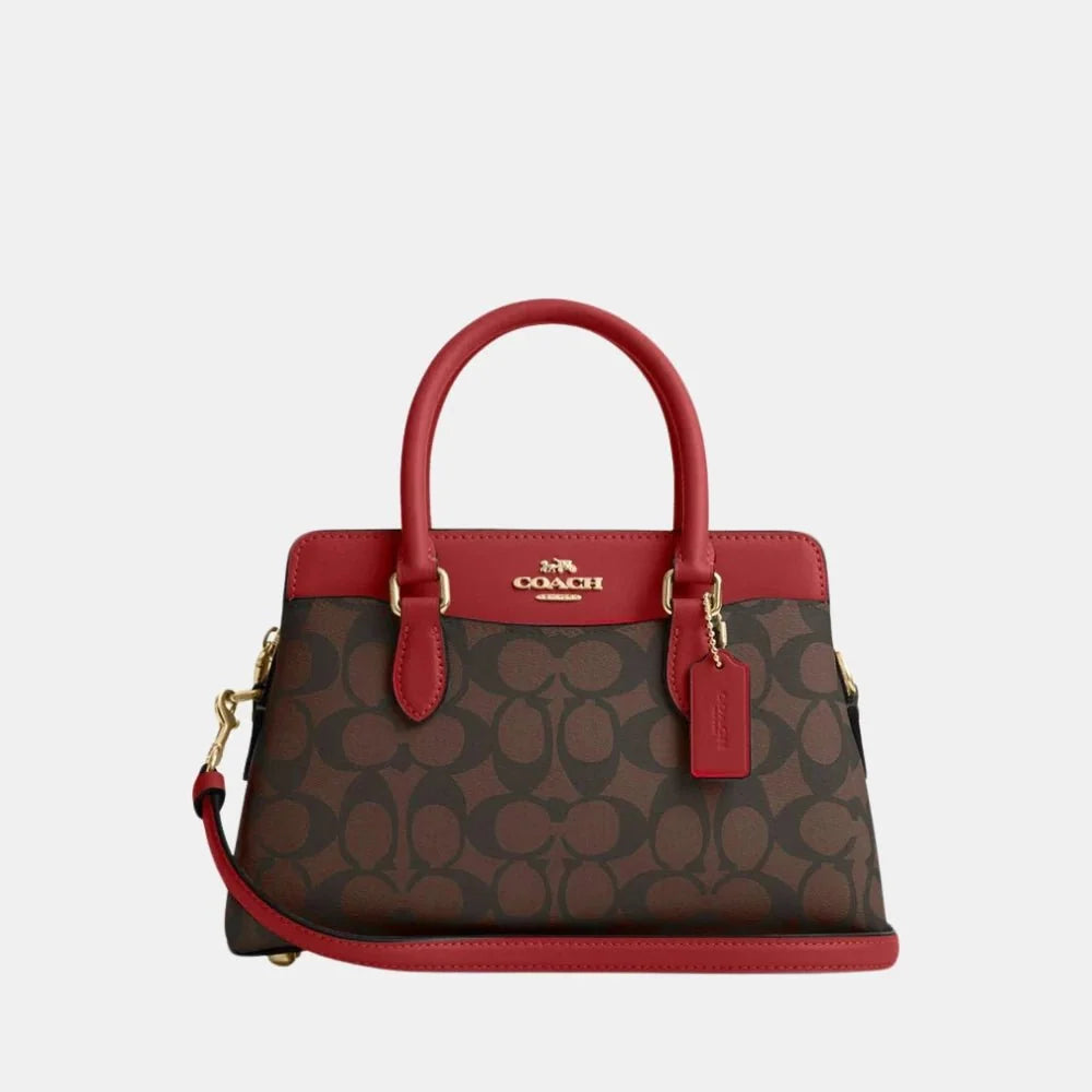 Buy Coach Mini Darcie Carryall in Colorblock Signature Canvas in Pakistan