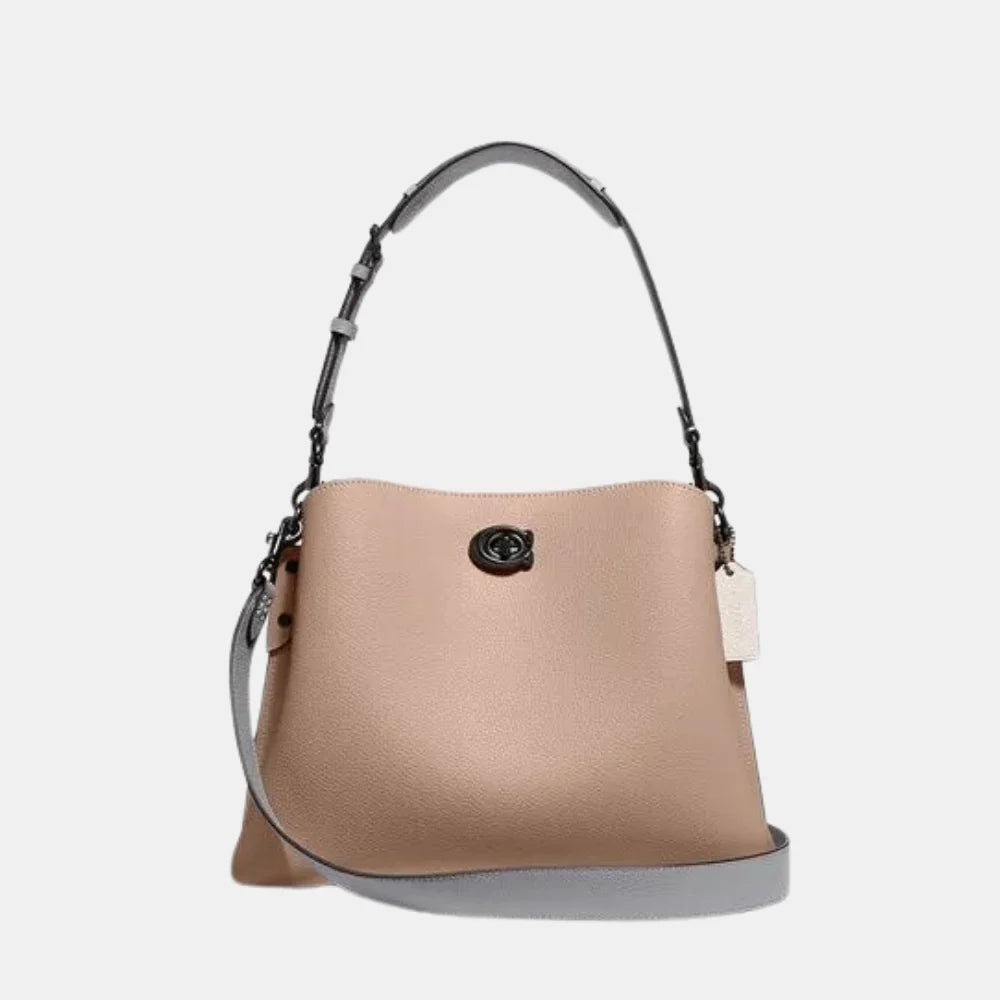 Buy Coach Willow Shoulder Bag In Colorblock (Taupe Multi) in Pakistan