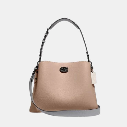 Buy Coach Willow Shoulder Bag In Colorblock (Taupe Multi) in Pakistan