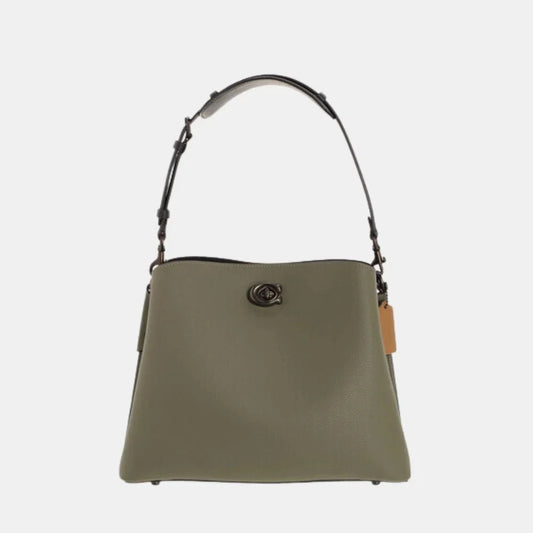 Buy Coach Willow Bucket Bag In Colorblock (Olive Green) in Pakistan
