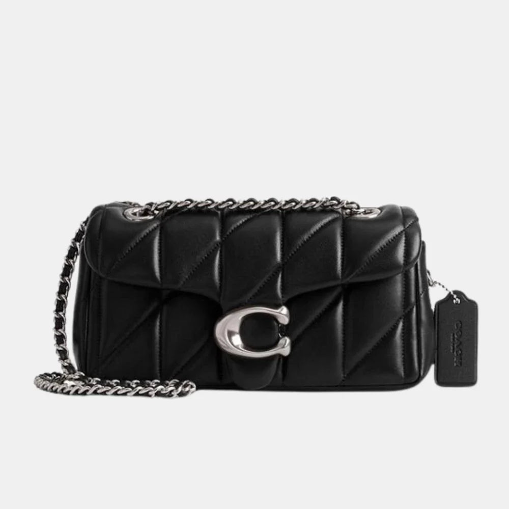 Buy Coach Quilted Tabby 20 Shoulder Bag (Black/Silver) in Pakistan