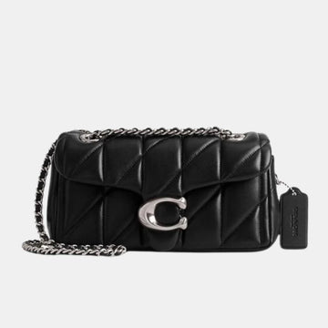 Buy Coach Quilted Tabby 20 Shoulder Bag (Black/Silver) in Pakistan