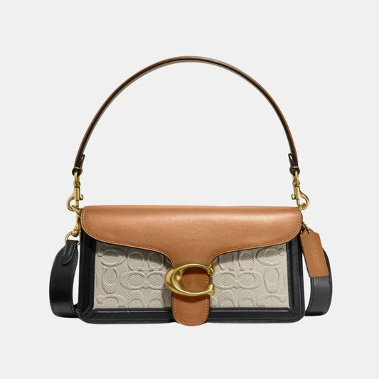 Buy Coach Tabby 26 Shoulder Bag In Signature Canvas (Black/Brown) in Pakistan