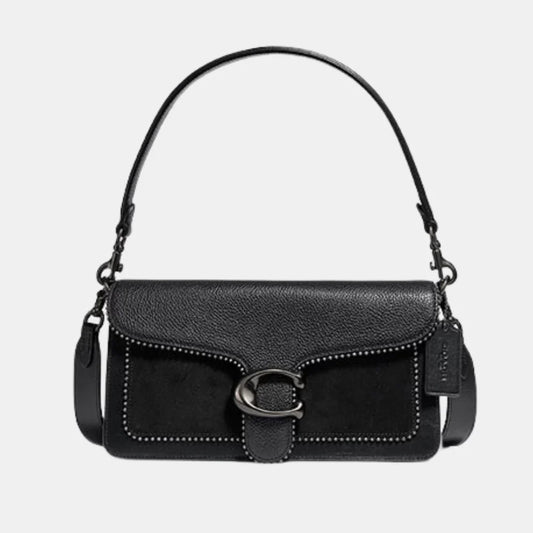 Buy Coach Tabby 26 Mix Leather Shoulder Bag (Black) in Pakistan