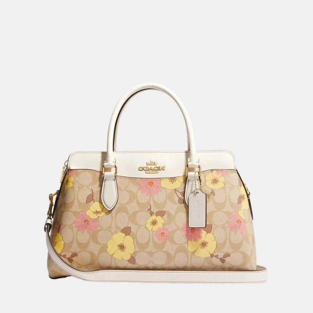 Buy Coach Darcie Carryall In Signature Canvas With Floral Cluster Print in Pakistan