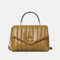 Buy Tory Burch Large Kira Quilted Satchel Bag (Toasted Sesame) in Pakistan