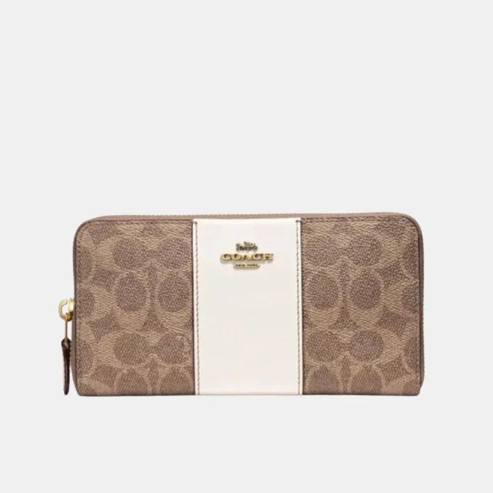 Buy Coach Accordion Zip Wallet In Colorblock Signature Canvas in Pakistan