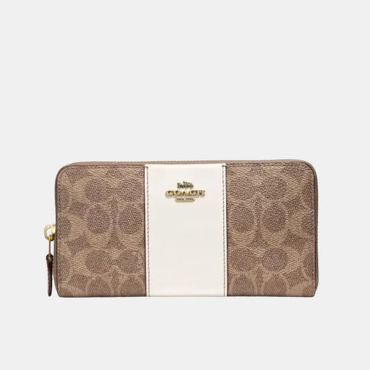 Buy Coach Accordion Zip Wallet In Colorblock Signature Canvas in Pakistan