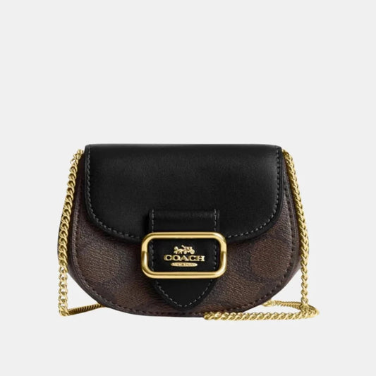 Buy Coach Morgan Card Case On Chain (Signature Brown) in Pakistan