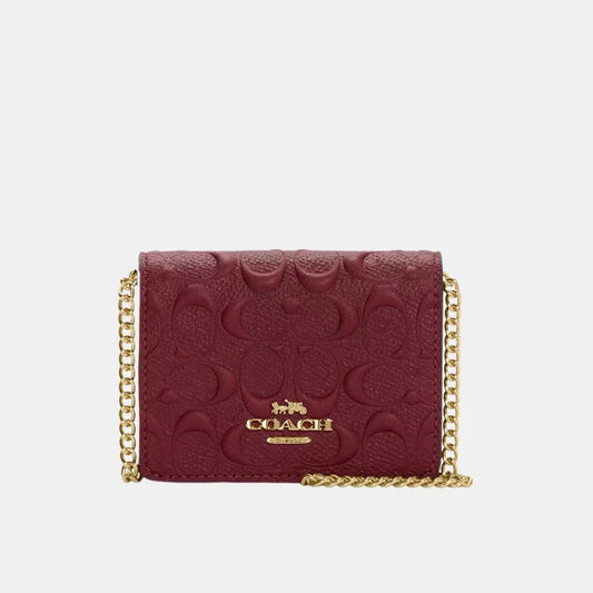 Buy Coach Mini Wallet On A Chain In Signature Leather in Pakistan