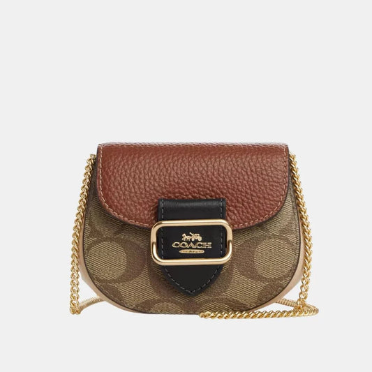 Buy Coach Morgan Card Case On A Chain In Colorblock Signature Canvas in Pakistan