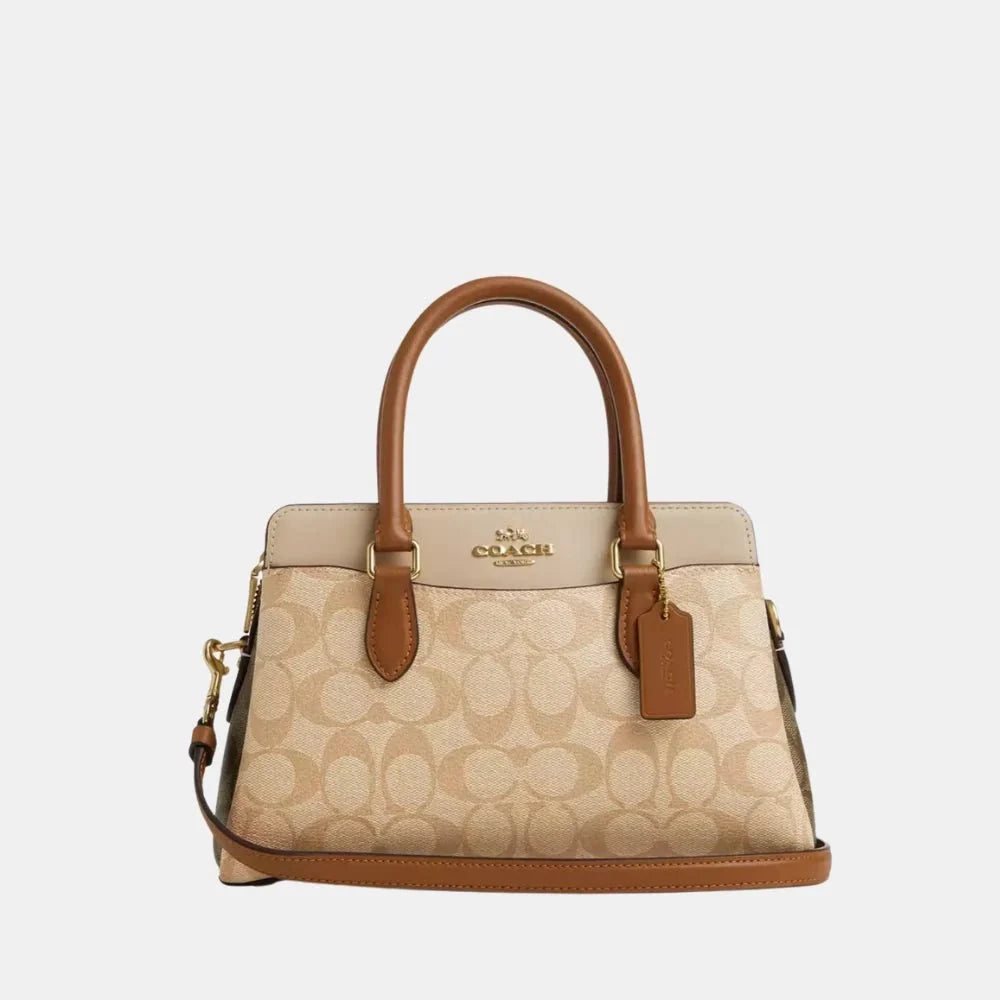 Buy Coach Mini Darcie Carryall in Colorblock Signature Canvas in Pakistan