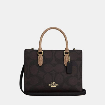 Buy Coach Maggie Small Tote Bag In Blocked Signature Canvas in Pakistan