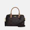 Buy Coach Rowan Satchel Bag In Blocked Signature Canvas in Pakistan