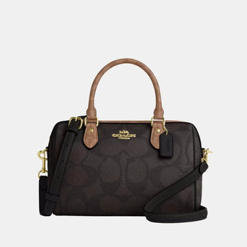 Buy Coach Rowan Satchel Bag In Blocked Signature Canvas in Pakistan
