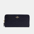 Buy Coach Accordion Zip Wallet in Signature Debossed Patent Leather (Black) in Pakistan