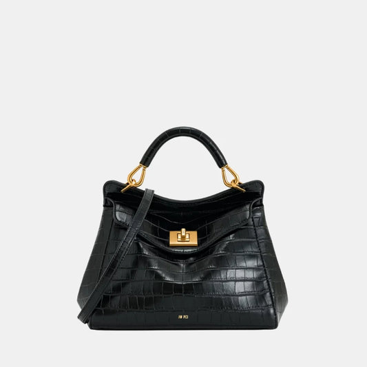 Buy JW Pei Lucia Classic Top Handbag (Black Croc) in Pakistan