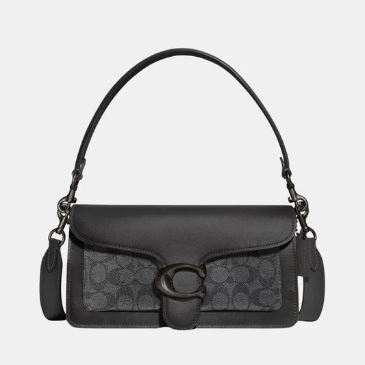 Buy Coach Tabby 26 Shoulder Bag In Signature Canvas (Graphite/Black) in Pakistan