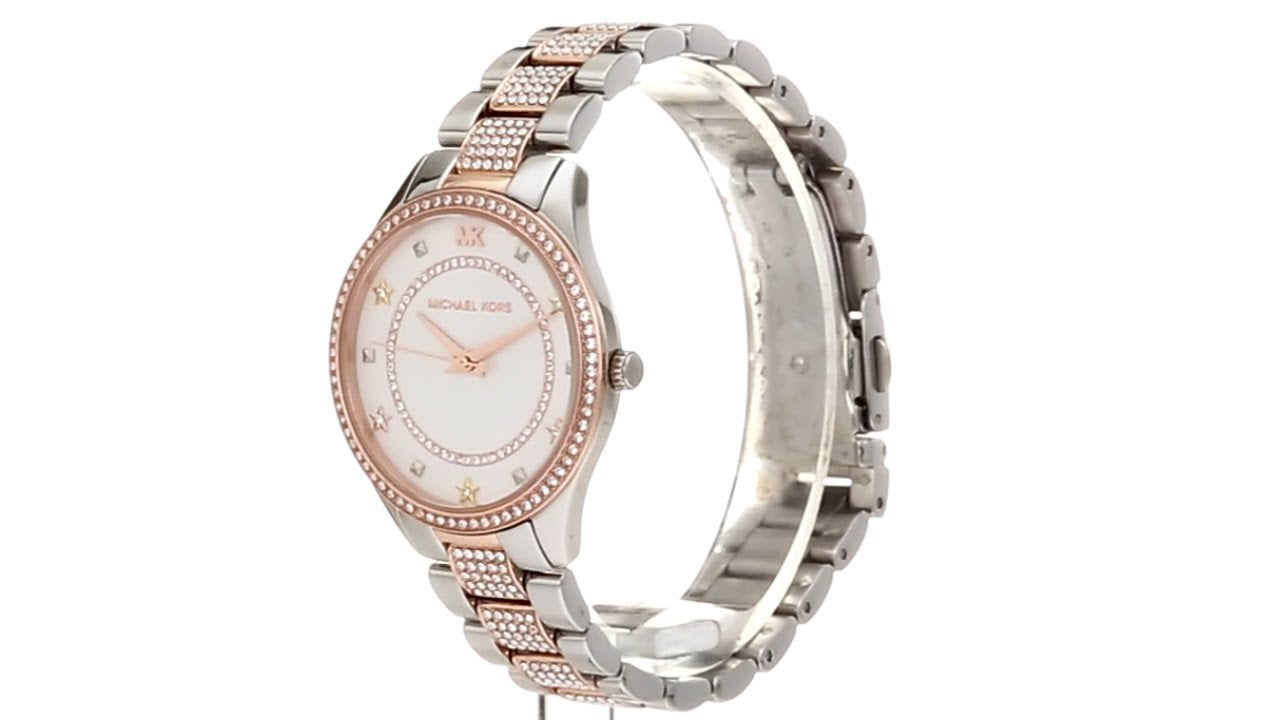 Buy Michael Kors Analog White Dial Two Tone Stainless Steel Women's Watch - MK4388 in Pakistan