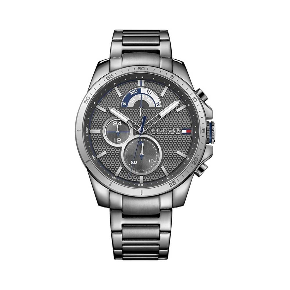 Buy Tommy Hilfiger Mens Quartz Stainless Steel Grey Dial 46mm Watch - 1791347 in Pakistan