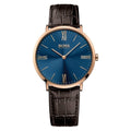 Buy Hugo Boss Mens Quartz Brown Leather Strap Navy Blue Dial 40mm Watch - 1513458 in Pakistan