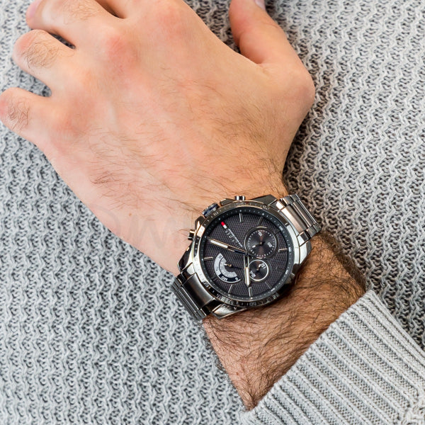 Buy Tommy Hilfiger Mens Quartz Stainless Steel Grey Dial 46mm Watch - 1791347 in Pakistan