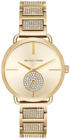 Buy Michael Kors Portia Pave Gold Dial Gold Stainless Steel Strap Ladies Watch - Mk3852 in Pakistan