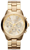 Buy Michael Kors Runway Gold Stainless Steel Gold Dial Chronograph Quartz Watch For Ladies - Mk5777 in Pakistan