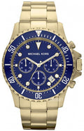 Buy Michael Kors Mens Gold Stainless Steel Blue Dial 45mm Watch - Mk8267 in Pakistan