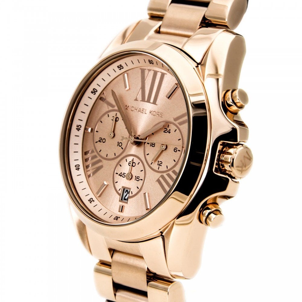 Buy Michael Kors Womens Quartz Stainless Steel Rose Gold Dial 43mm Watch - Mk5503 in Pakistan