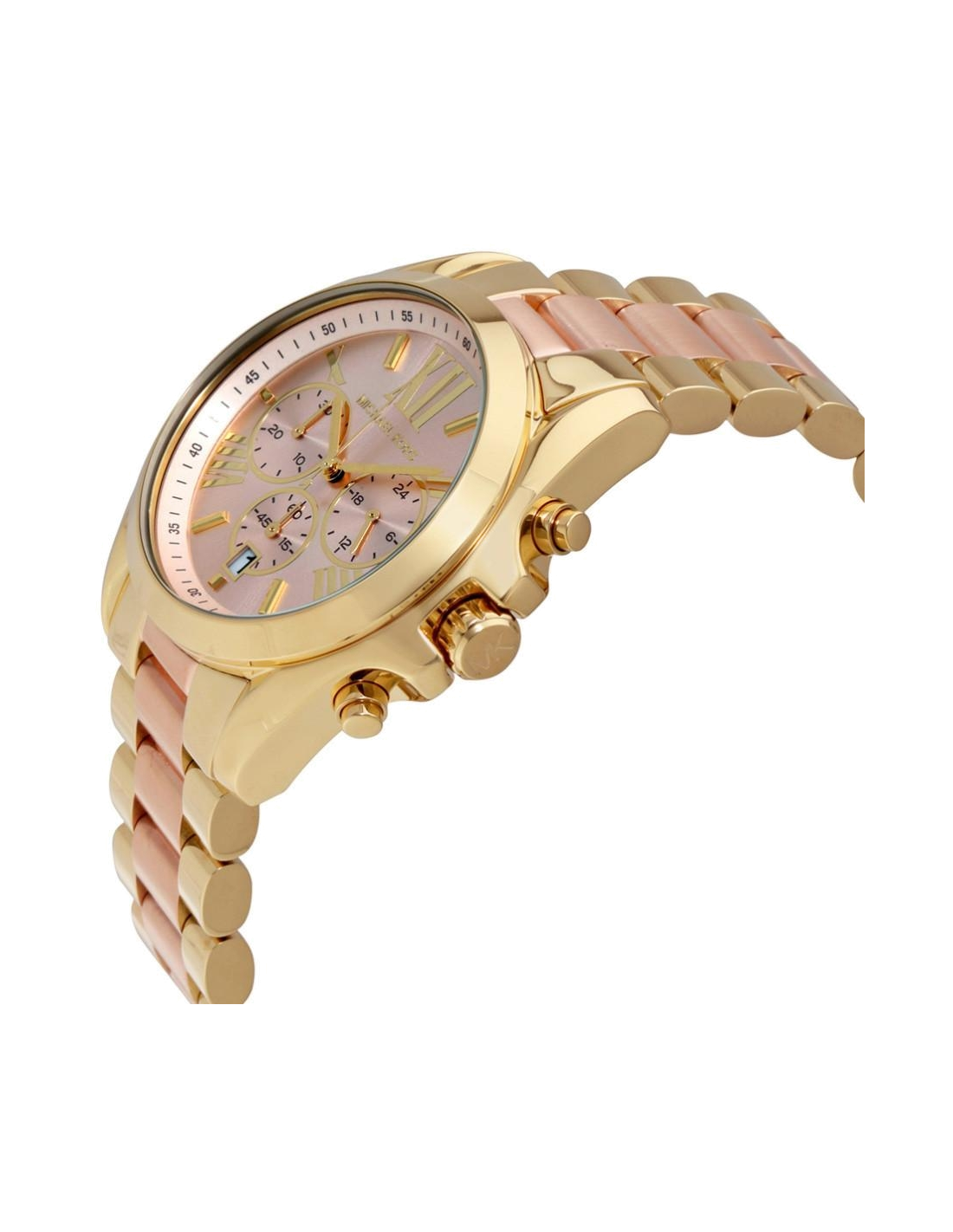 Buy Michael Kors Women's Bradshaw Pink Dial Two Tone Stainless Steel Watch - Mk6359 in Pakistan