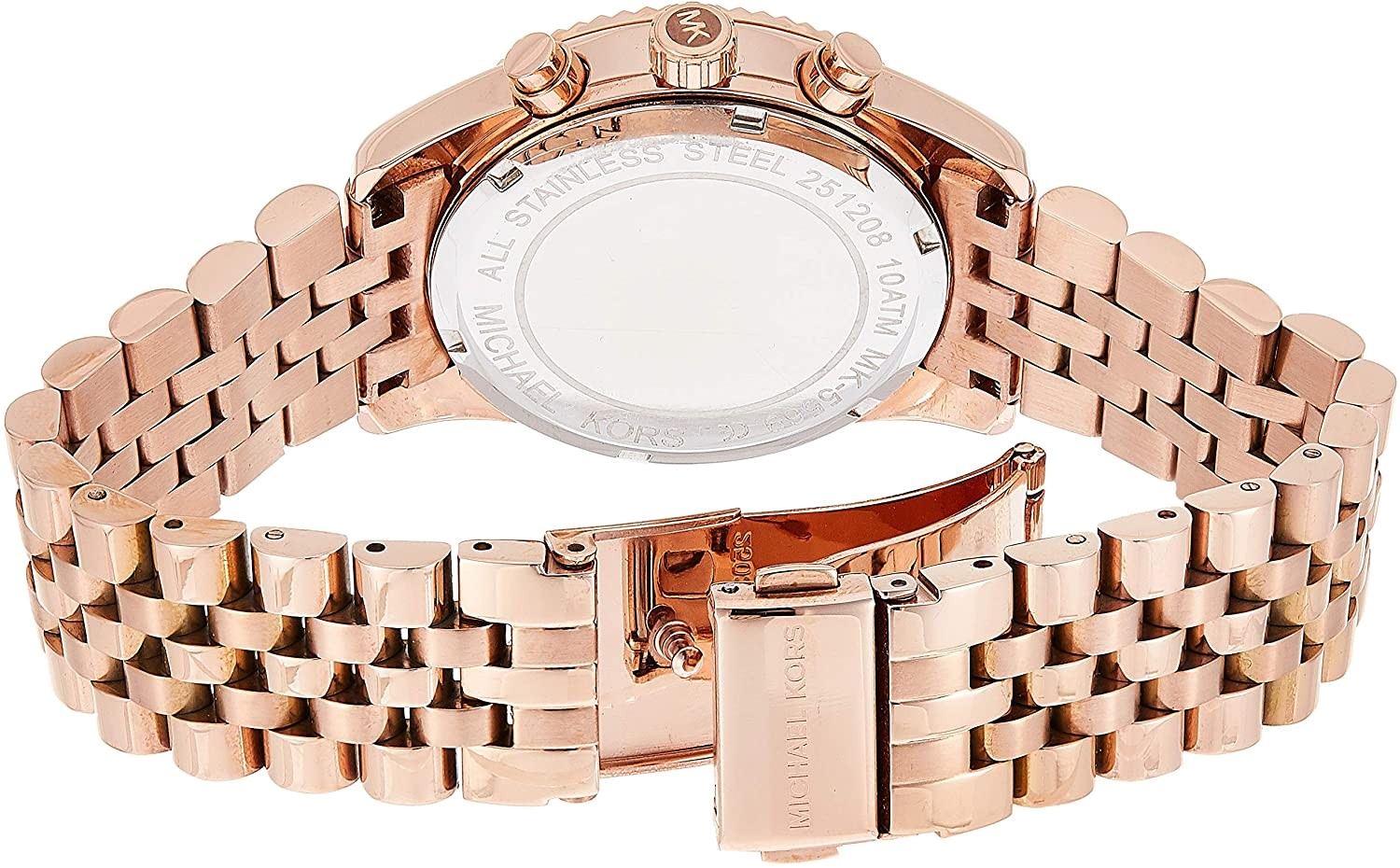 Buy Michael Kors Womens Chronograph Quartz Stainless Steel Rose Gold Dial 38mm Watch - Mk5569 in Pakistan