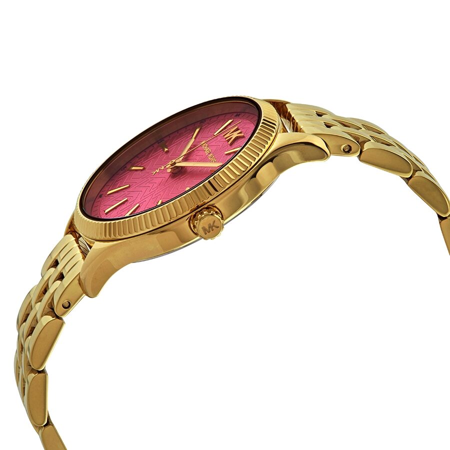 Buy Michael Kors Lexington Quartz Pink Dial Gold Steel Strap Ladies Watch - Mk6640 in Pakistan