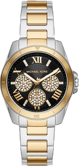 Buy Michael Kors Alek Pave Black Dial Two Tone Stainless Steel Women's Watch - Mk7265 in Pakistan