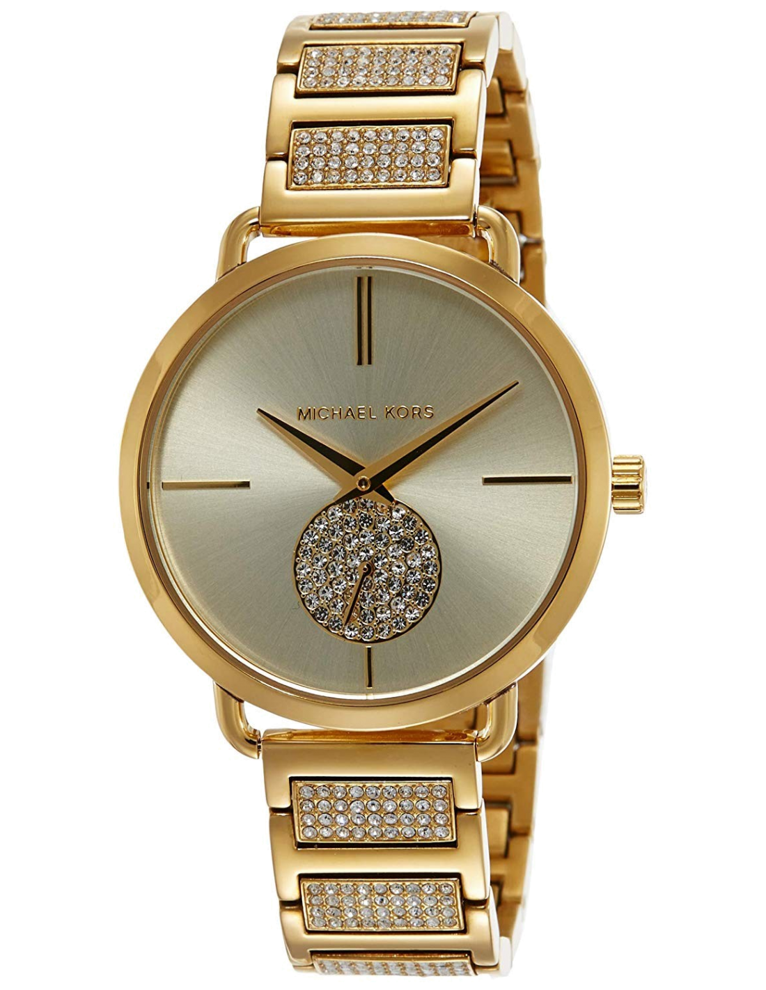 Buy Michael Kors Portia Pave Gold Dial Gold Stainless Steel Strap Ladies Watch - Mk3852 in Pakistan