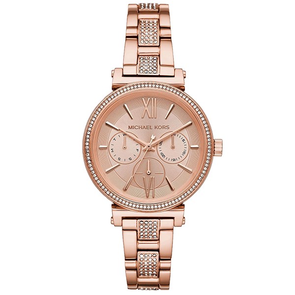 Buy Michael Kors Sofie Rose Gold Dial Rose Gold Steel Strap Watch for Women - MK4354 in Pakistan