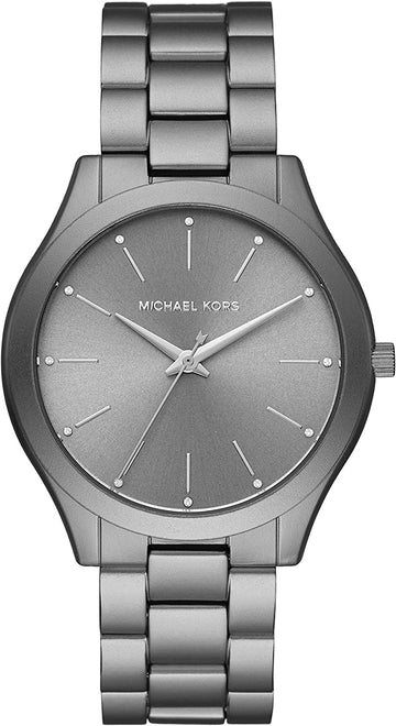 Buy Michael Kors Slim Runway Charcoal Dial Charcoal Stainless Steel Strap Men's Watch - Mk4506 in Pakistan