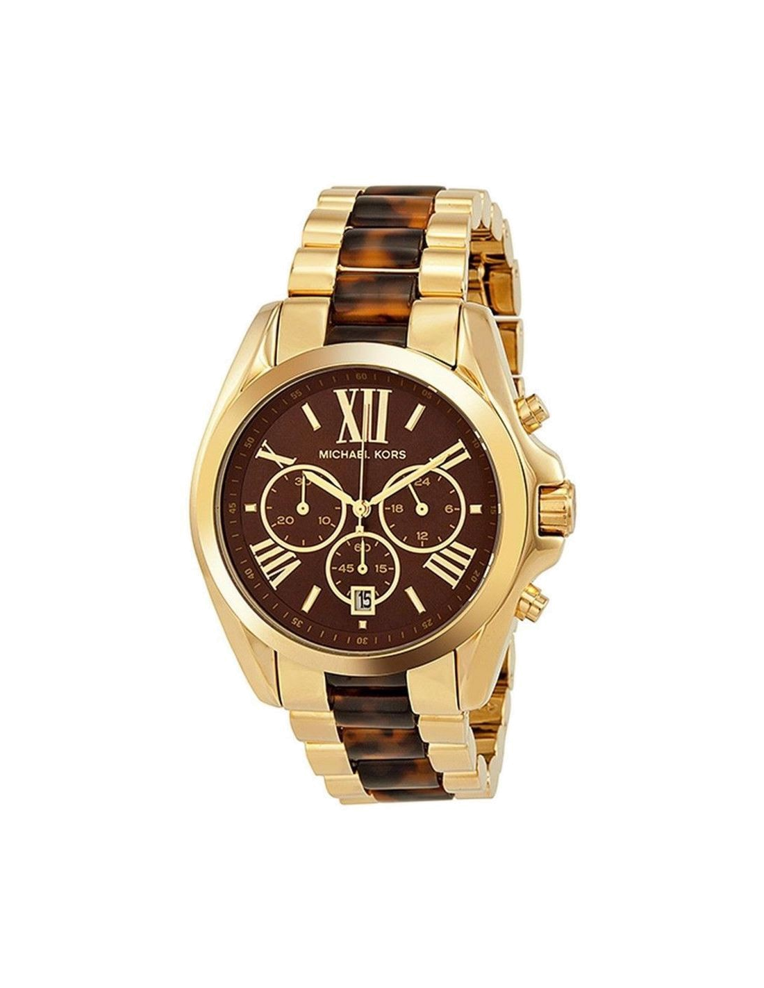 Buy Michael Kors Bradshaw Chronograph Tortoise Shell Brown Dial Ladies Watch - Mk5696 in Pakistan