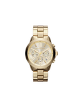 Buy Michael Kors Runway Gold Stainless Steel Gold Dial Chronograph Quartz Watch For Ladies - Mk5777 in Pakistan