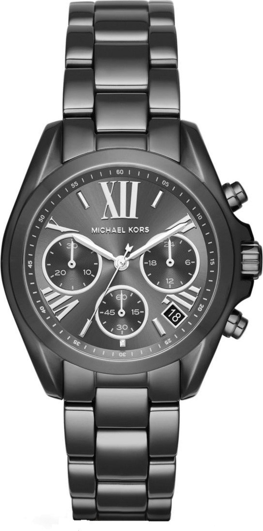 Buy Michael Kors Bradshaw Grey Dial Chronograph Gunmetal Tone Ladies Watch - Mk6249 in Pakistan