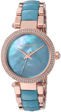 Buy Michael Kors Parker Blue Mother Of Pearl Dial Two Tone Steel Strap Ladies Watch - Mk6491 in Pakistan