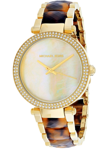 Buy Michael Kors Parker Mother Of Pearl Dial Two Tone Stainless Steel Strap Women's Watch - Mk6518 in Pakistan
