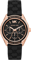 Buy Michael Kors Jessa Black Dial with Diamonds Black Leather Strap Watch for Women - MK7266 in Pakistan